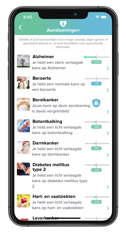 iGene aandoeningen app
